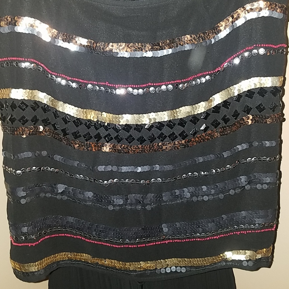 Rock & Republic embellished black skirt